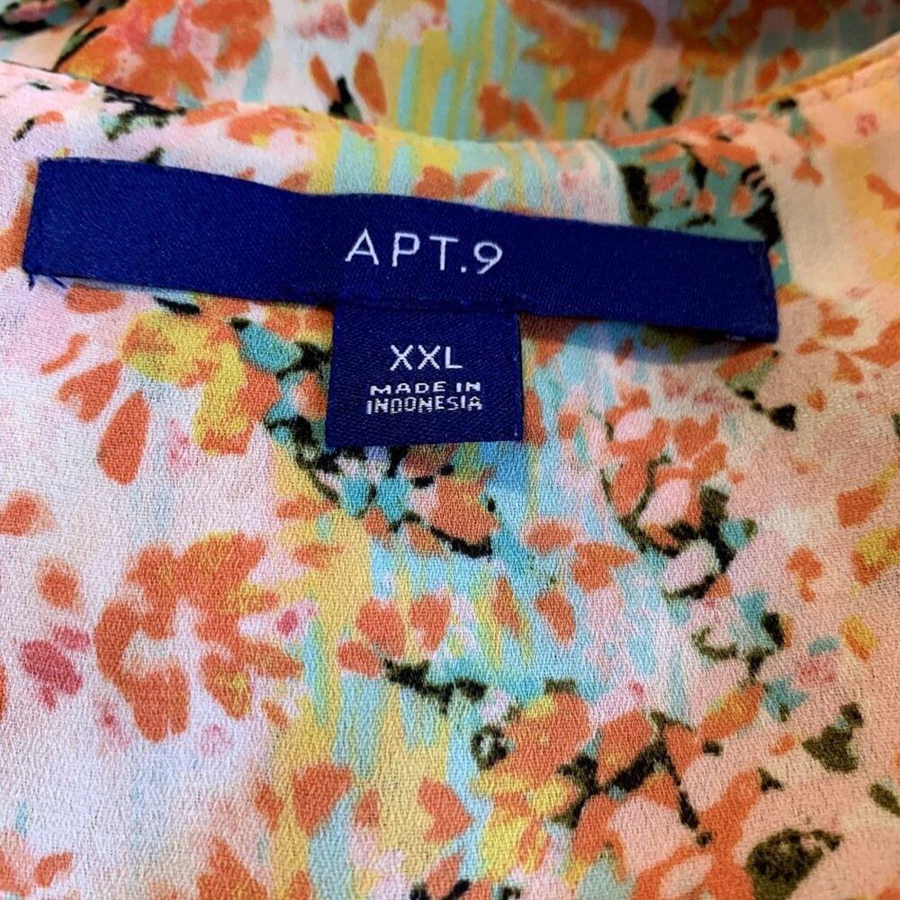 APT‎ 9 Women's Cold Shoulder Relaxed Fit Blouse Sz XXL - Picture 4 of 6